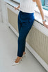 41-7 AGENDA Slim fit business trousers with pockets