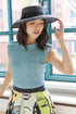 68-6 Knit sleeveless shirt with epaulets and pocket