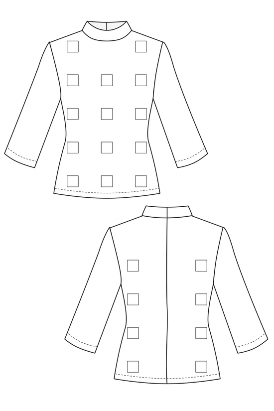 67-4 Tailored sweater with embroidery / embellishments