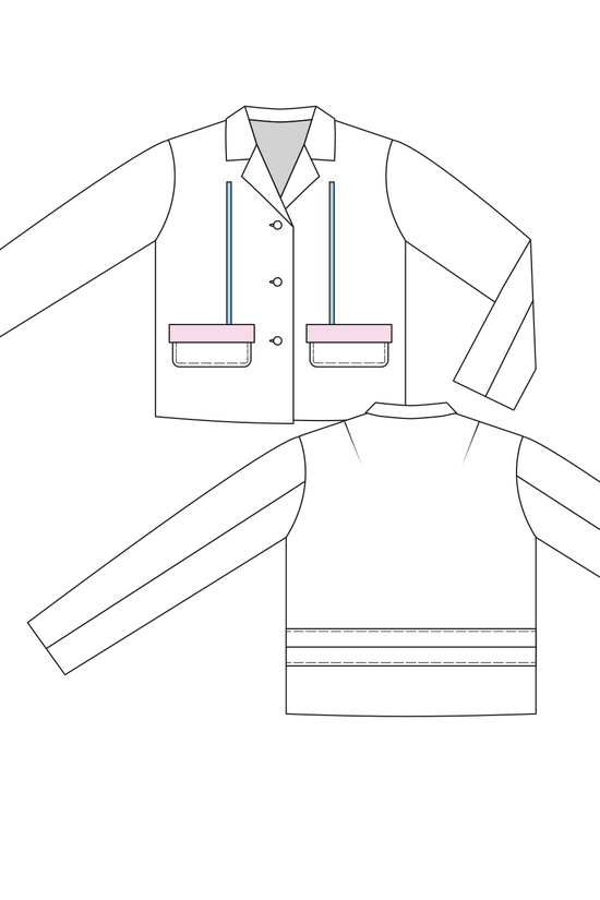 23-3 VIGNETTE Straight jacket with back strap
