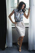 16-3 Velvet skirt with ruffles