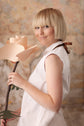 05-2 BRISA Sleeveless blouse with pointy collar