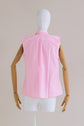 05-2 BRISA Sleeveless blouse with pointy collar