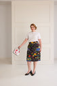 45-2 Narrow pencil skirt with pleat