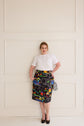 45-2 Narrow pencil skirt with pleat