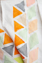45-5 PIAZZA STORICO Buttoned-down skirt with potato-stamped cityscape