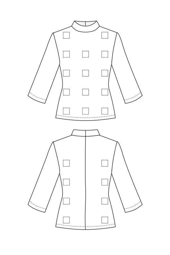 67-4 Tailored sweater with embroidery / embellishments