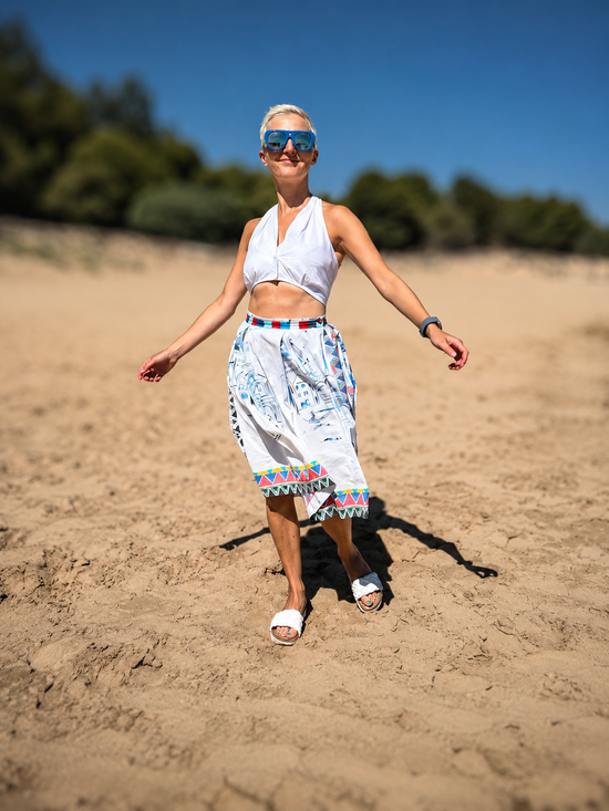 71-1 PEBBLE Easy summer Halterneck top