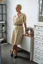 70-30 BARONNE Coat dress with press studs and flap pocket