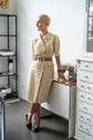 70-30 BARONNE Coat dress with press studs and flap pocket