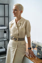 70-30 BARONNE Coat dress with press studs and flap pocket