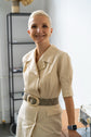 70-30 BARONNE Coat dress with press studs and flap pocket