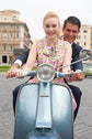 19-7 VESPA Dress with front zipper and very voluminous skirt