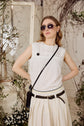 50-7 LINEA Top with horizontal pleats