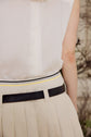50-7 LINEA Top with horizontal pleats