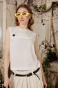 50-7 LINEA Top with horizontal pleats