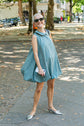 70-4 CHAPINERO Balloon-shaped dress with Peter Pan collar