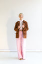 70-21 TONKA Leather jacket with Peter Pan Collar