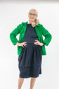 70-21 TONKA Leather jacket with Peter Pan Collar
