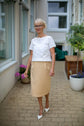 47-2 MARINIÈRE Straight cut top with short sleeves & two neckline options