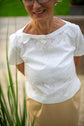 47-2 MARINIÈRE Straight cut top with short sleeves & two neckline options