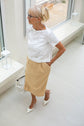 47-2 MARINIÈRE Straight cut top with short sleeves & two neckline options