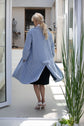 19-4 ROYAL Slightly flared 50s-style coat with shoulder pleats