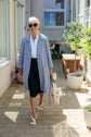 19-4 ROYAL Slightly flared 50s-style coat with shoulder pleats