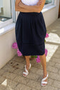 70-31 AURA Skirt with a softly ballooned silhouette and built-in pleats