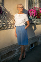 59-3 CITÉ Elegant bermuda pants with crease in the front