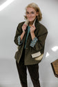 68-5 Transitional jacket with material mix in 2 lengths