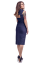 11-3 MAREA Dress with Sailor Collar and Squared Back Neckline