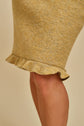 69-5 Lined hip skirt with hem flounce