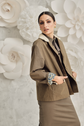 68-5 Transitional jacket with material mix in 2 lengths