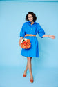 62-6 PLUME Shirt dress with balloon-shaped sleeves – maternity-approved