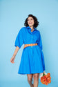 62-6 PLUME Shirt dress with balloon-shaped sleeves – maternity-approved