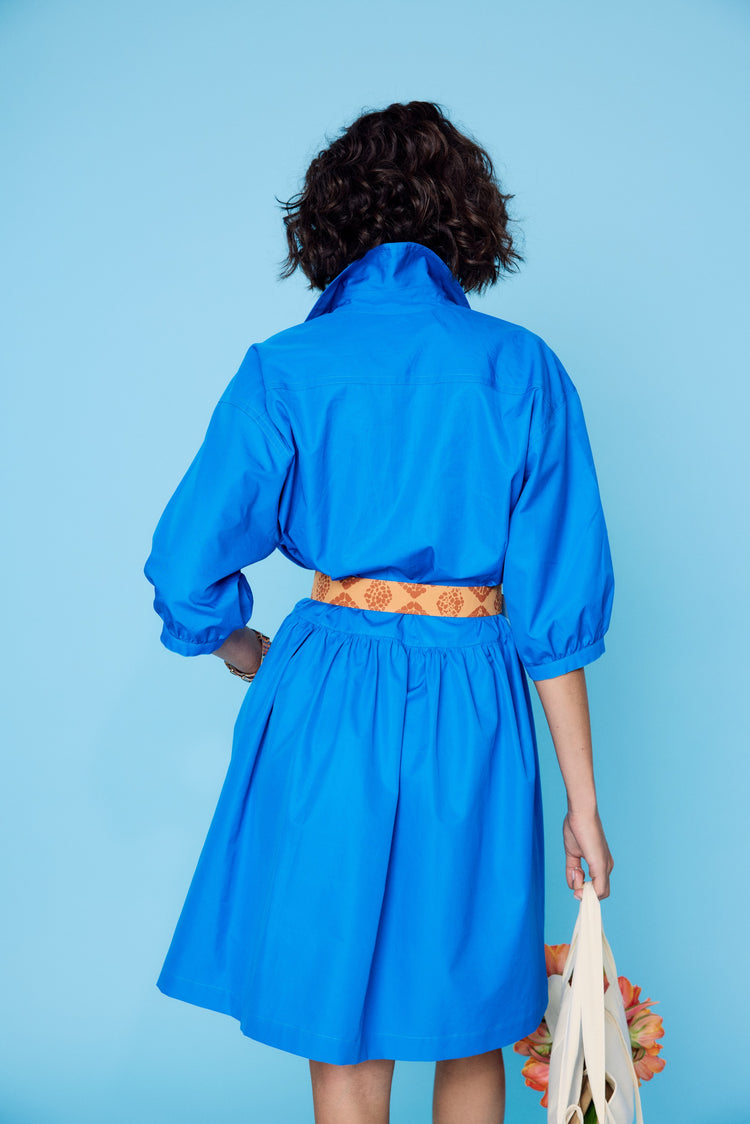 62-6 PLUME Shirt dress with balloon-shaped sleeves – maternity-approved