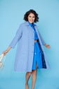 19-4 ROYAL Slightly flared 50s-style coat with shoulder pleats