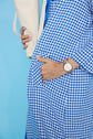 19-4 ROYAL Slightly flared 50s-style coat with shoulder pleats