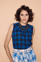 17-6 NOÉ Sleeveless top with slight gathering