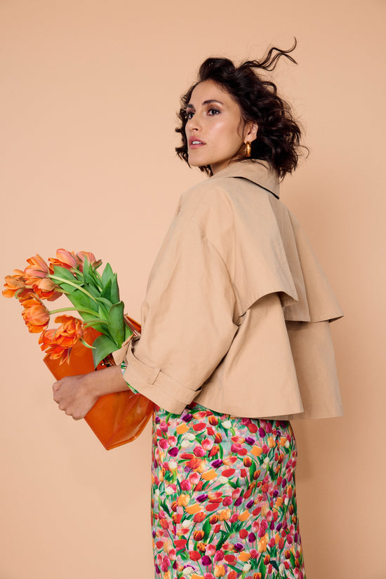 70-34 TRENCHÉ Short, wide trench-style jacket