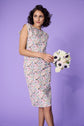 70-3 PEREIRA Straight dress with back buttons
