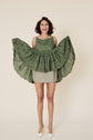 71-21 GIVY Scalloped Lace Mini Dress with ruffle hem