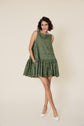 71-21 GIVY Scalloped Lace Mini Dress with ruffle hem