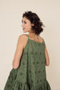 71-21 GIVY Scalloped Lace Mini Dress with ruffle hem