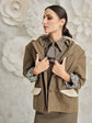 68-5 Transitional jacket with material mix in 2 lengths