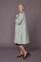 19-4 ROYAL Slightly flared 50s-style coat with pleats in the back