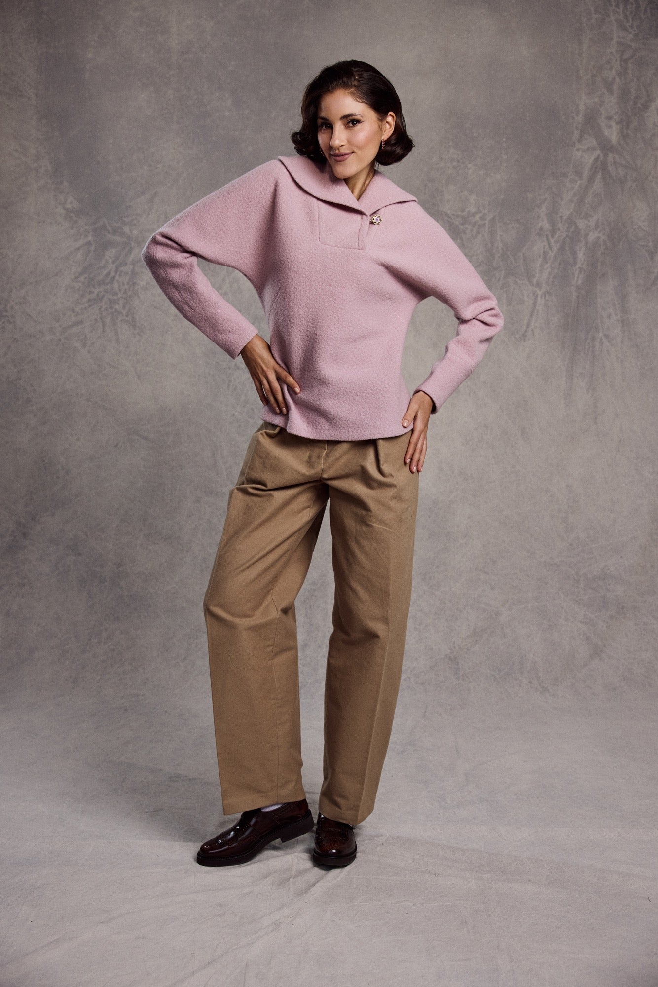 71-16 PARIS Tailored Sweater with shawl collar 71-16 PARIS Tailored Sweater with shawl collar