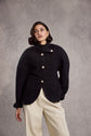 71-13 ARLETTE Cardigan with Balloon-Shaped Sleeves