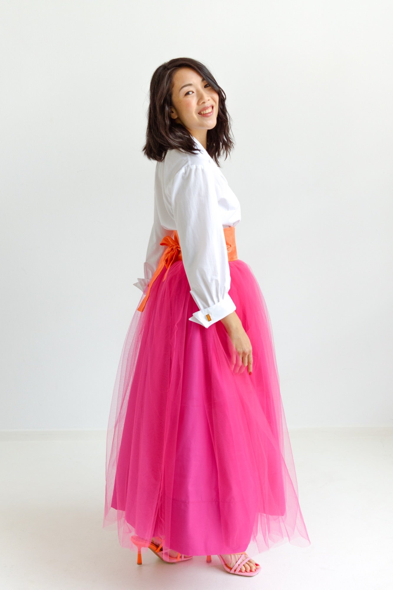 Treat ÜrselfBallerina ribbon tulle skirt トリートユアセルフ 4600円